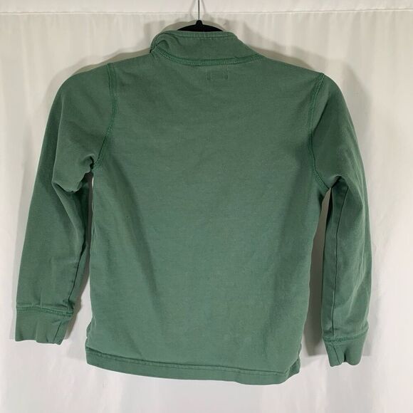 Crewcuts Sweater Boys Medium Green 1/4 Zip Long Sleeve 100% Cotton Pullover - Picture 6 of 6